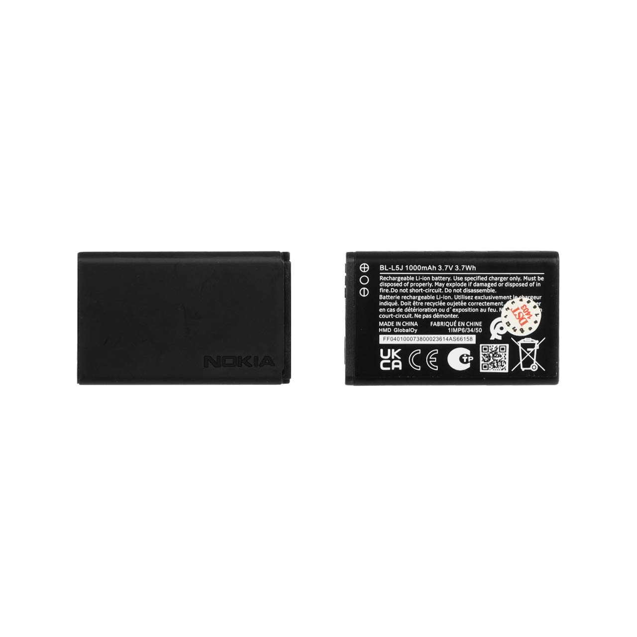 باتری موبایل Nokia مدل BL-L5J با ظرفیت 1000mAh - اصلی - DST (گارانتی شش ماهه)